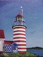 Patriotic interpretation of West Quoddy Light
