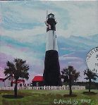 painting of Tybee Island Lighthouse in Georgia