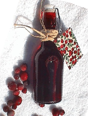 Another picture of Judy's Cranberry Vinegar
